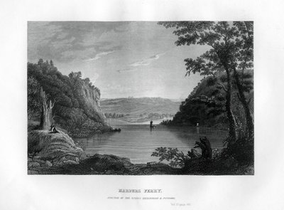 Harpers Ferry, samenvloeiing van de Shenandoah en Potomac rivieren, West Virginia, VS, 1855 door Unbekannt