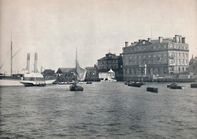Harwich - De Kade en Great Eastern Hotel, 1895 door Unbekannt