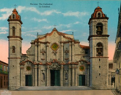Kathedraal van Havana, Cuba, ca. 1920 door Unbekannt