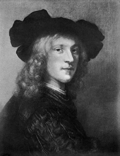 Hoofd uit het portret van Een man met een havik, 1643, 1901 door Unbekannt