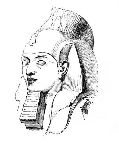 Hoofd van Rameses, 1848 door Unbekannt