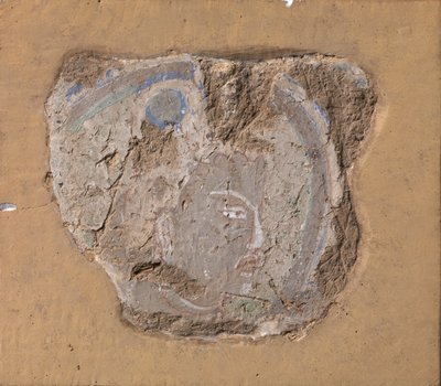 Hoofd van een Boeddhistisch beeld, ca. 6e-7e eeuw door Unbekannt