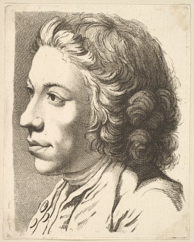Hoofd van een Man in Profiel, uit Livre de Têtes Gravées d