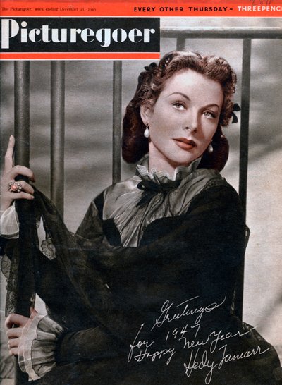Hedy Lamarr 1914-2000, Oostenrijks-Amerikaanse actrice, 1946 door Unbekannt
