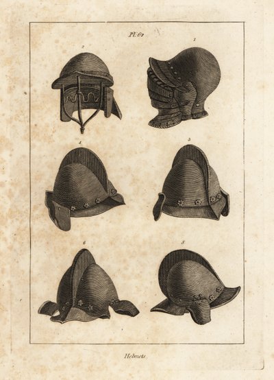 Helm met neerklapbaar vizier in de Tower of London, dubbelgebarreerde helm en salet met oorstukken door Unbekannt