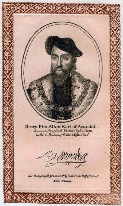 Henry Fitzalan, 19e Graaf van Arundel door Unbekannt