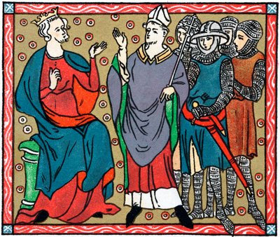 Hendrik II en Thomas a Becket door Unbekannt