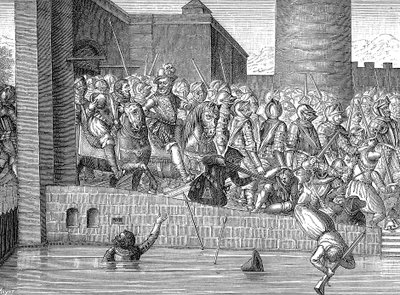 Hendrik IV van Frankrijk betreedt Parijs, 22 maart 1594 door Unbekannt