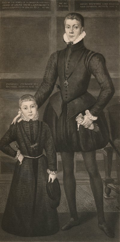 Henry Lord Darnley en zijn broer Charles, ca. 16e eeuw, 1904 door Unbekannt
