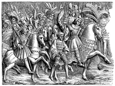 Hendrik VIII in het Veld van het Gouden Laken, 1520 door Unbekannt