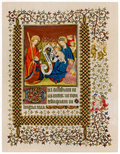 Hendrik VI voor de Maagd en het Kind, ca. 1420 door Unbekannt