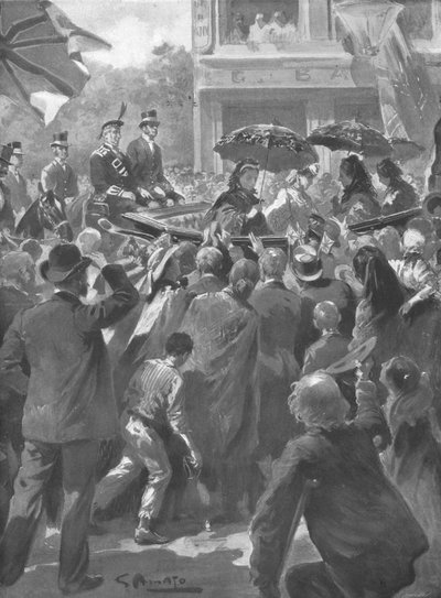 Bezoek van Hare Majesteit aan het oosten van Londen, 2 april 1873, 1901 door Unbekannt