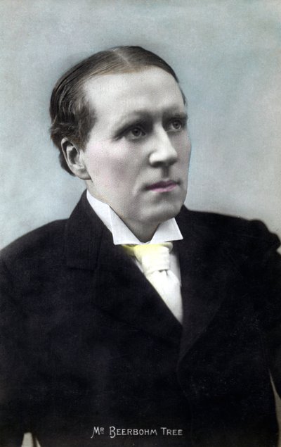 Herbert Beerbohm Tree 1852-1917, Engelse acteur en theatermanager, begin 20e eeuw door Unbekannt