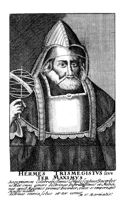 Hermes de Egyptenaar, alchemist, 17e eeuw door Unbekannt
