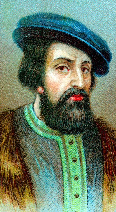Hernan Cortes 1485-1547, Spaanse conquistador die Mexico veroverde door Unbekannt