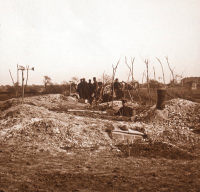 Verborgen batterij, c1914-c1918 door Unbekannt
