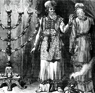 Hogepriesters, met de efod en linnen gewaden, ca. 1880 door Unbekannt