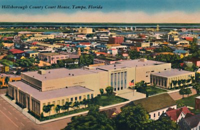 Hillsborough County Courthouse, Tampa, Florida, ca. 1940s door Unbekannt