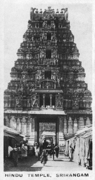 Hindoeïstische tempel, Srirangam, India, ca. 1925 door Unbekannt