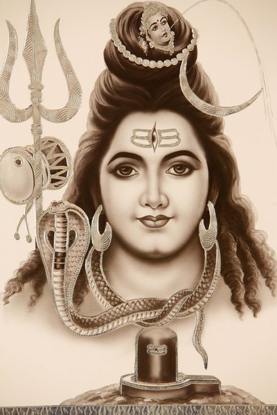 Hindoegod Shiva, India door Unbekannt