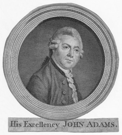 Zijne Excellentie John Adams, ca. 1783 door Unbekannt
