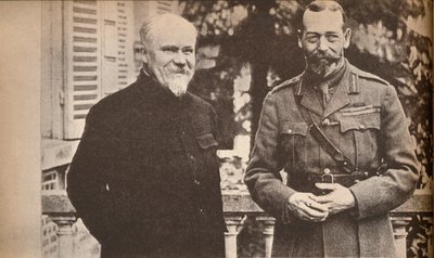 Zijne Majesteit met president Poincare bij het Britse hoofdkwartier in Frankrijk, ca. 1916, 1935 door Unbekannt