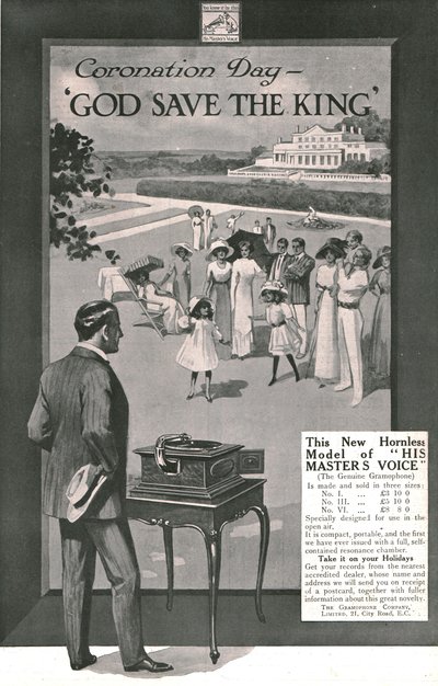 His Masters Voice advertentie door Unbekannt