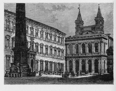 Geschiedenis van het Oude Rome. Aartsbasiliek van Sint-Jan van Lateranen is de kathedraal van het bisdom Rome en de officiële kerkelijke zetel van de bisschop van Rome, die de paus is. door Unbekannt