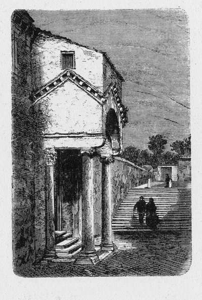 Geschiedenis van het Oude Rome. Basiliek van San Clemente is een rooms-katholieke minor basiliek gewijd aan paus Clemens I, gelegen in Rome, Italië. door Unbekannt