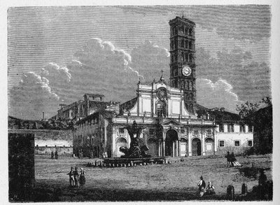 Geschiedenis van het oude Rome. Santa Maria in Cosmedin is een kleine basiliekkerk in Rome, Italië. Het bevindt zich in de wijk Ripa. door Unbekannt