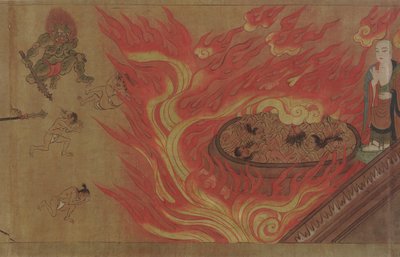 Geschiedenis van de tempel genaamd Yatadera, Muromachi periode, 1333-1573 door Unbekannt