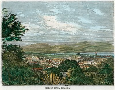 Hobart Town, Tasmanië, Australië, ca. 1880 door Unbekannt