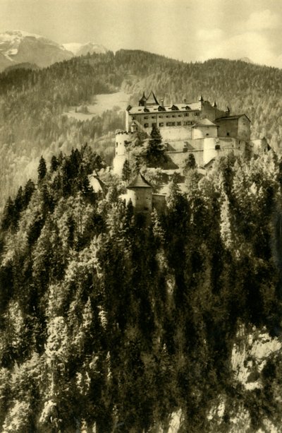 Kasteel Hohenwerfen, Werfen, Oostenrijk door Unbekannt
