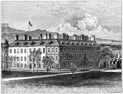 Holyrood Palace vanuit het zuidoosten, Edinburgh, 1900 door Unbekannt