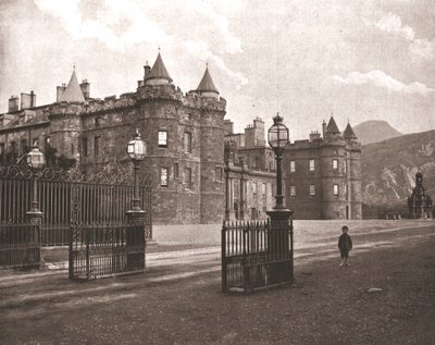 Holyroodhouse, Edinburgh, Schotland door Unbekannt