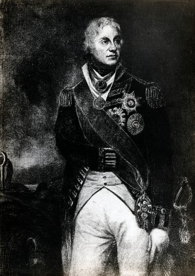 Horatio Nelson, 1e Burggraaf Nelson, Engelse marinecommandant, 19e eeuw door Unbekannt
