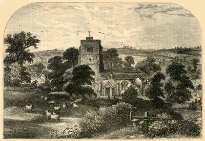 Hornsey Kerk in 1750, ca. 1876 door Unbekannt