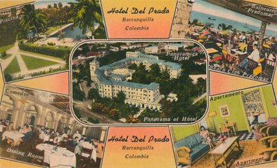 Hotel Del Prado, Barranquilla, Colombia, ca. 1940s door Unbekannt
