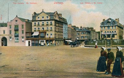 Hotels in St Helier, Jersey, ca. 1907 door Unbekannt