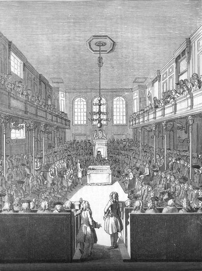 House of Commons in de tijd van George II, 1845 door Unbekannt