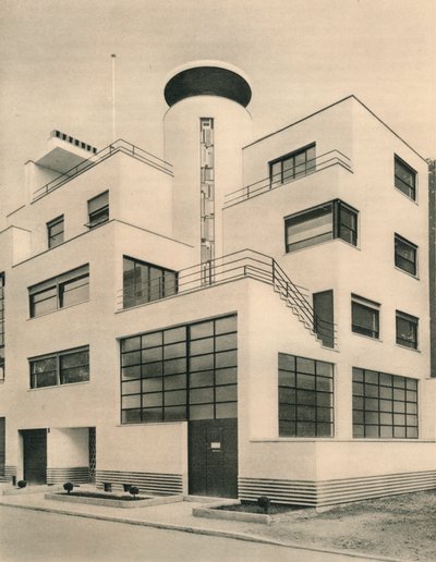 Huis van M. M. Joel en Jan Martel, beeldhouwers, Rue Mallet-Stevens, Auteuil door Unbekannt