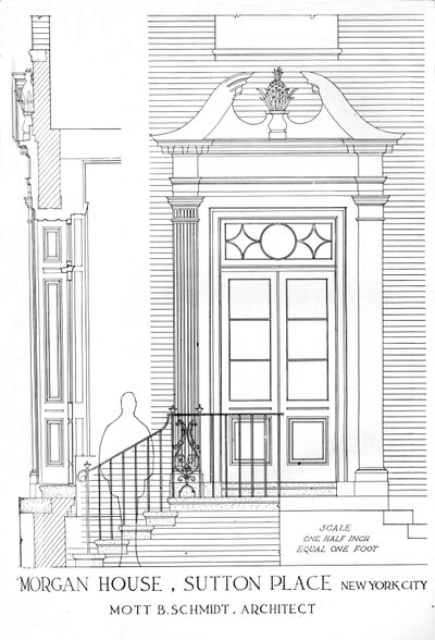 Huis van Miss Anne Morgan, Sutton Place, New York City, 1924 door Unbekannt
