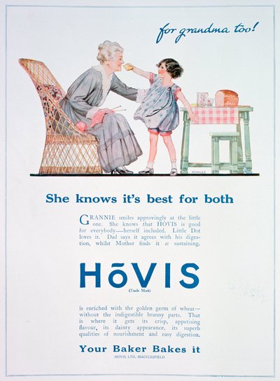 Hovis brood advertentie, 1923 door Unbekannt