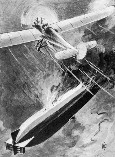 Hoe onderluitenant Warneford zijn VC won, 7 juni 1915, 1920 door Unbekannt