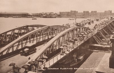 Howrah drijvende brug, Calcutta, ca. 1905 door Unbekannt