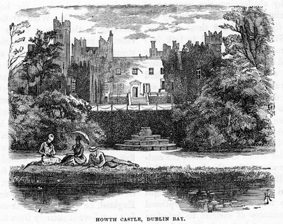 Howth Castle, Dublin Bay, 19e eeuw door Unbekannt