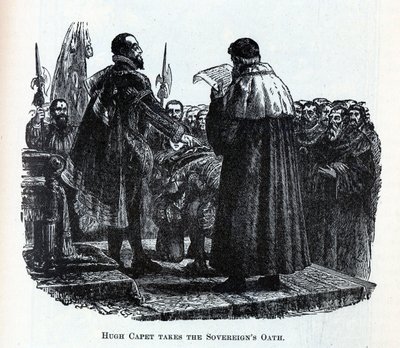 Hugh Capet legt de eed van de soeverein af, 1882 door Unbekannt
