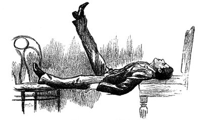 Gehypnotiseerd subject in een staat van katalepsie, 1891 door Unbekannt