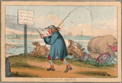 Ik ben net aangekomen bij de catastrofe, begin 19e eeuw door Unbekannt