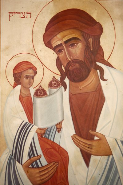 Icoon: Jezus als een Jood, Emmaus-Nicopolis, Israël door Unbekannt